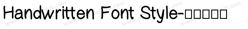 Handwritten Font Style字体转换